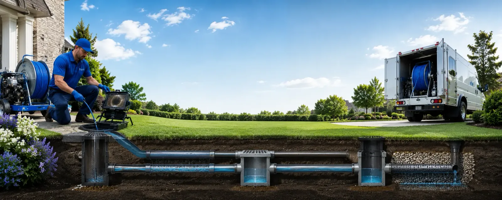 Outdoor drain cleaning information for Beaverville, IL